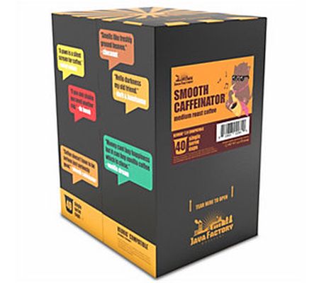 Java Factory Roasters 40-Count Smooth Caffeinat or Coffee Pods