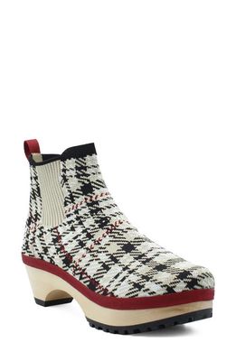 JAX AND BARD Harpswell Knit Wedge Bootie in Bards Tartan