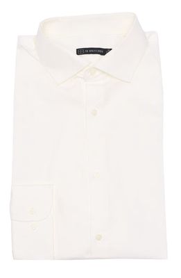 JB Britches Poplin Weave Dress Shirt in Ivory 