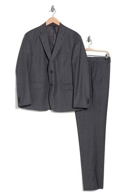 JB Britches Sartorial Classic Fit Stretch Cotton Suit in Grey