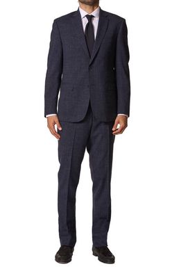 JB Britches Sartorial Classic Fit Wool & Linen Suit in Navy