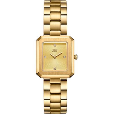 JBW Arc Single Essential Lab Created Diamond Bracelet Watch, 23mm in 18K Gold 