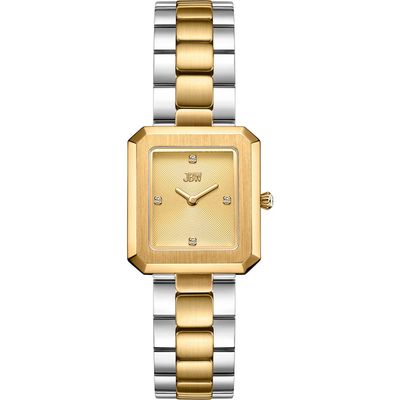 JBW Arc Single Essential Lab Created Diamond Bracelet Watch, 23mm in Two-Tone 