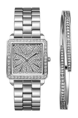 JBW Cristal Diamond Bracelet Watch & Bangle Set