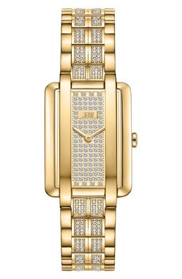 JBW Mink Petite Lab Created Diamond Bracelet Watch, 23mm x 8mm in Gold/Pave 