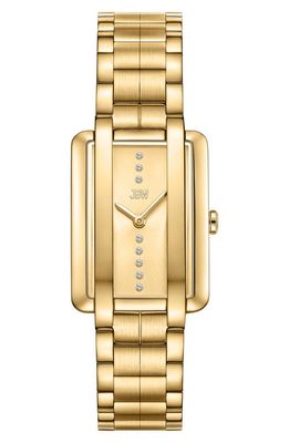 JBW Mink Petite Lab Created Diamond Bracelet Watch, 23mm x 8mm in Gold 