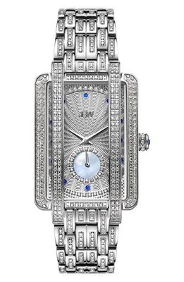 JBW Mink Platinum Diamond Bracelet Watch