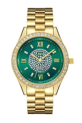 JBW Women's Mondrian 18K Gold Plated Stainless Steel Diamond Bracelet Watch