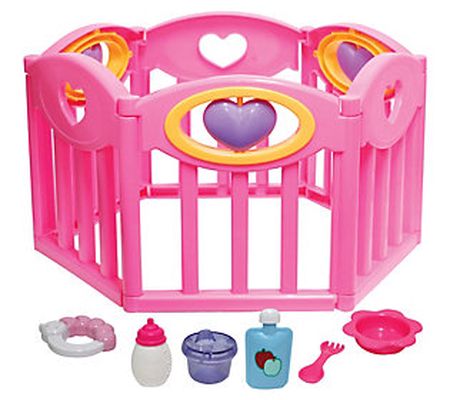 JC Toys For Keeps Playtime! Baby Doll Playpen G ift Set