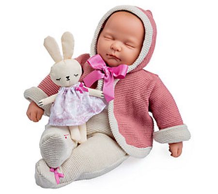 JC Toys La Baby 17" Soft Weighted Body Closed E yes - Pink