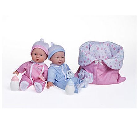 JC Toys La Baby Mini Soft Body Twin Baby Doll S et