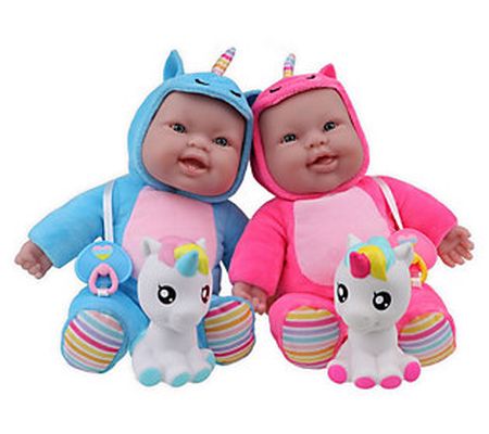 JC Toys Lots to Cuddle Soft Body Babydoll Twins
