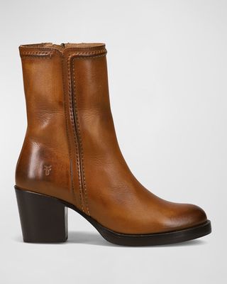 Jean Calfskin Ankle Boots