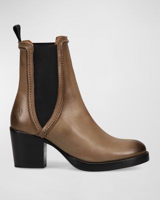 Jean Calfskin Chelsea Ankle Boots