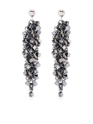 Jean Francois Mimilla chain-link drop earring - Silver
