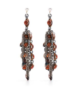Jean Francois Mimilla rhinestone-embellished chain earring - Silver