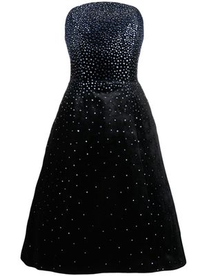 JEAN-LOUIS SABAJI crystal-embellished midi dress - Black