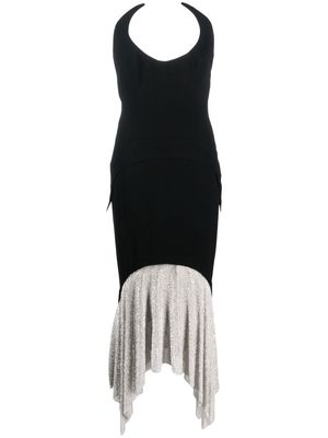 JEAN-LOUIS SABAJI crystal-skirt sleeveless maxi dress - Black