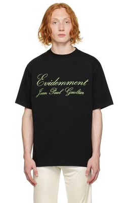 Jean Paul Gaultier Black Printed T-Shirt