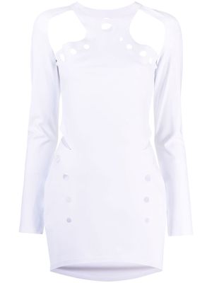 Jean Paul Gaultier cut-out mini dress - White