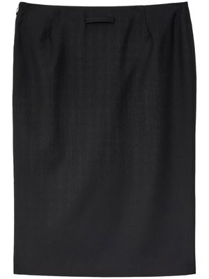 Jean Paul Gaultier cut-out pencil skirt - Black