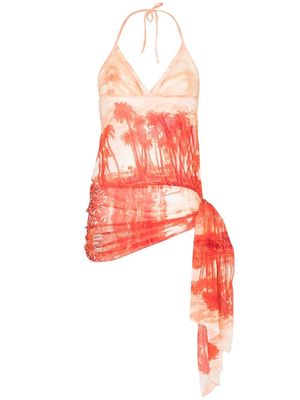 Jean Paul Gaultier halterneck mini dress - Red
