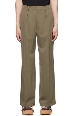 Jean Paul Gaultier Khaki 'The Suit Pants' Trousers