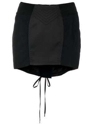 Jean Paul Gaultier lace-up miniskirt - Black