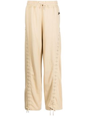 Jean Paul Gaultier lace-up track pants - Brown