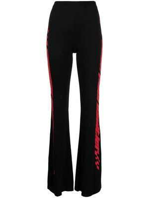 Jean Paul Gaultier logo-print track pants - Black