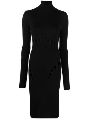 Jean Paul Gaultier long-sleeve knitted dress - Black