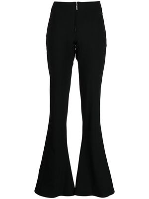 Jean Paul Gaultier low-rise flared trousers - Black