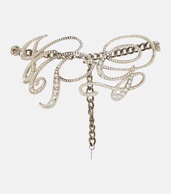 Jean Paul Gaultier Monogram embellished chain belt