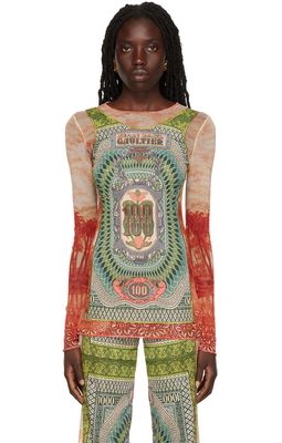 Jean Paul Gaultier Multicolor 'The Multi-Print' Long Sleeve T-Shirt