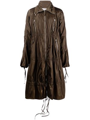 Jean Paul Gaultier oversize zip-fastening coat - Green