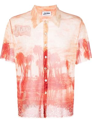 Jean Paul Gaultier palm-print short sleeved shirt - Neutrals