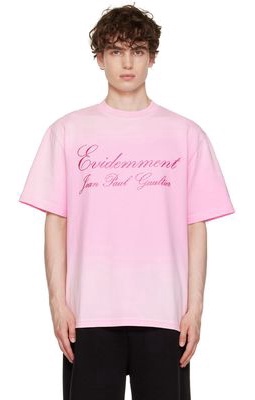 Jean Paul Gaultier Pink 'Évidemment' T-Shirt