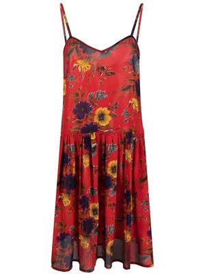 Jean Paul Gaultier Pre-Owned 1989 floral-print flared minidress