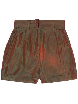 Jean Paul Gaultier Pre-Owned 1990s iridescent-effect shorts - Red