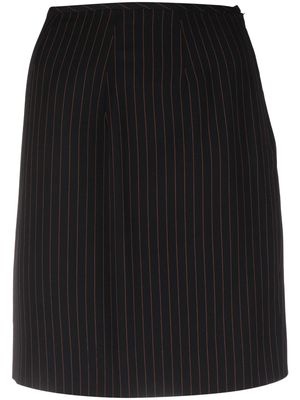 Jean Paul Gaultier Pre-Owned 2000s high-waisted striped miniskirt - Black