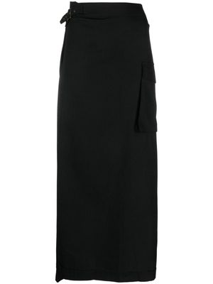 Jean Paul Gaultier Pre-Owned 2000s wrap-design trouser skirt - Black