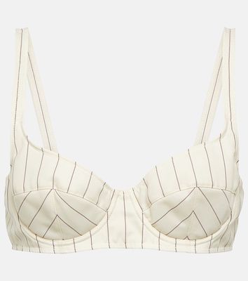 Jean Paul Gaultier Striped bra top