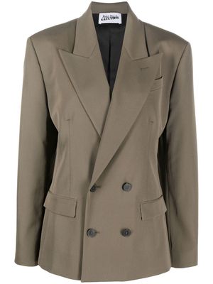 Jean Paul Gaultier tailored-cut double-breasted blazer - Green