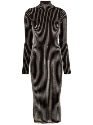 Jean Paul Gaultier The Body Morphing knitted dress - Brown