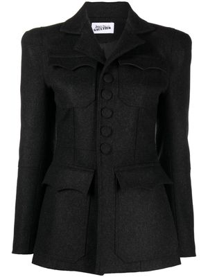 Jean Paul Gaultier The Felted wool-blend jacket - Grey