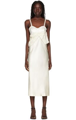 Jean Paul Gaultier White 'The Lingerie' Midi Dress