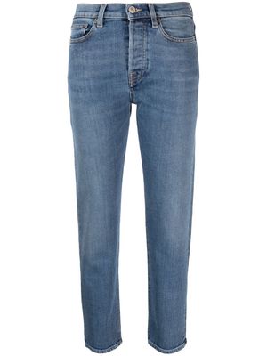 Jeanerica Classic high-waisted cropped jeans - Blue