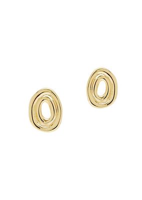 Jeanne 14K-Gold-Plated Stud Earrings