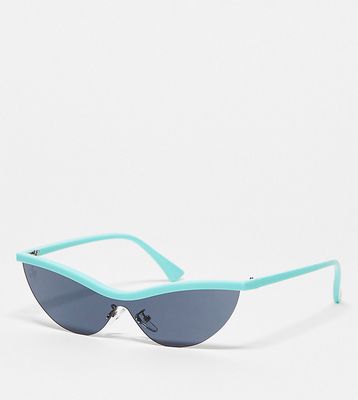 Jeepers Peepers x ASOS exclusive sunglasses with contrast top in blue