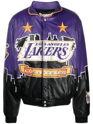 Jeff Hamilton LA Lakers Skyline zip-up jacket - Purple